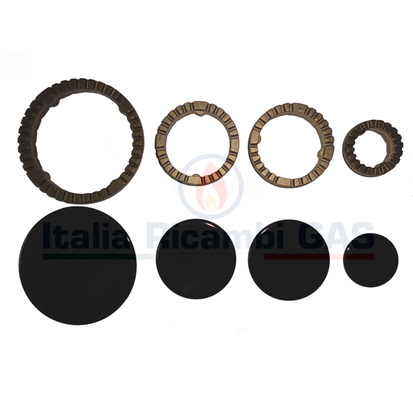 Kgasupplies Set 4 Manopole Regolatore Universali Per Forno E Piano Cottura – Nere, Con Adattatori