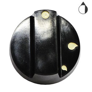 1 manopola marrone forno ventilato rex zanussi perno diametro 6 mm