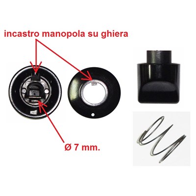 ARISTON INDESIT MANOPOLA CUCINA PIANO COTTURA NERA ORIGINALE C00114434