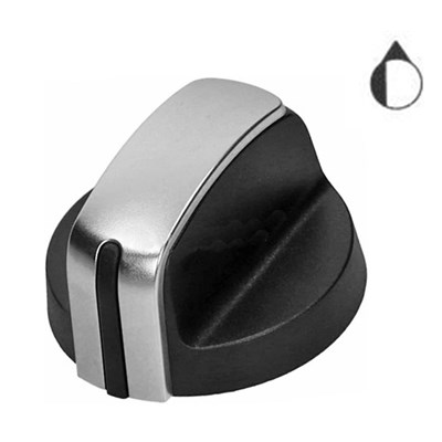 Kit 5 Manopole Per Cucina Ariston Hotpoint Whirlpool - Nero Inox | Originale C00288680