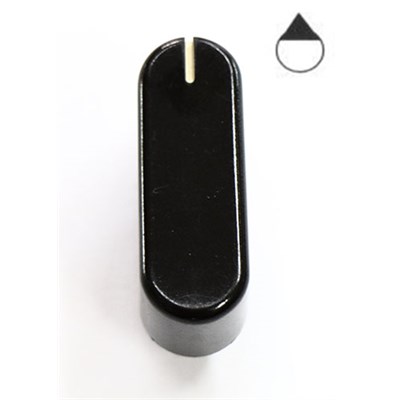 4 Manopole Nere Per Cucina A Gas SMALVIC - Mozzo 6 Mm, Fatte In Italia (MN 0408)