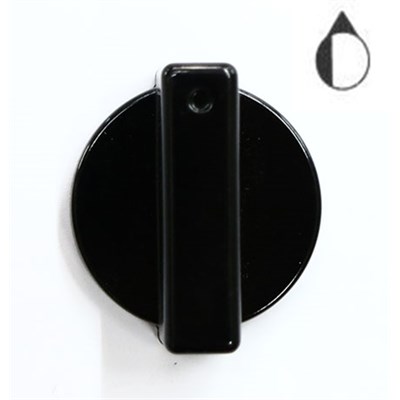Manopola universale cucina nera piano cottura gambo raso