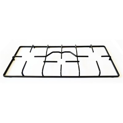Fornello a gas 3 fuochi in ottone griglia acciaio cm 58,5x27,5x12,5