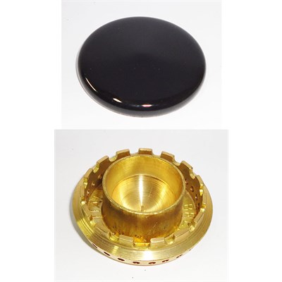 SPARTIFIAMMA PER CUCINA A GAS ADATTI FRATELLI ONOFRI IN OTTONE 4 F 2 Medi L 4007 20091287