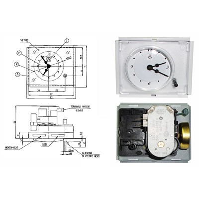 Whirlpool programmatore timer temporizzatore analogico per forno TMA14 Originale Italora 