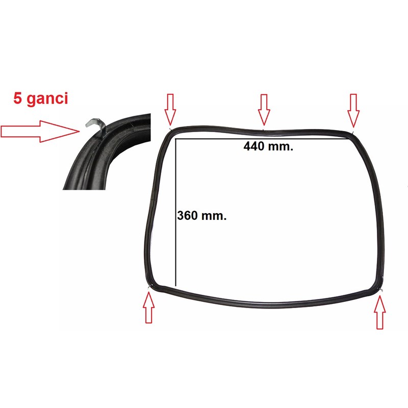 Guarnizioni forno 754132057 SMEG