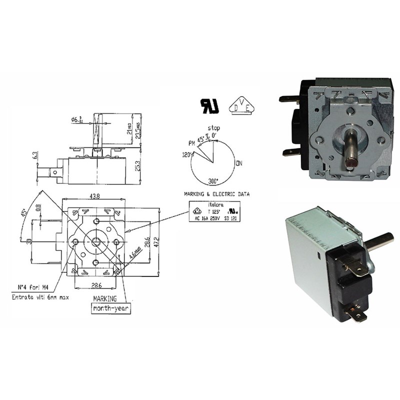 Contaminuti temporizzatori timer 480121102772 WHIRLPOOL