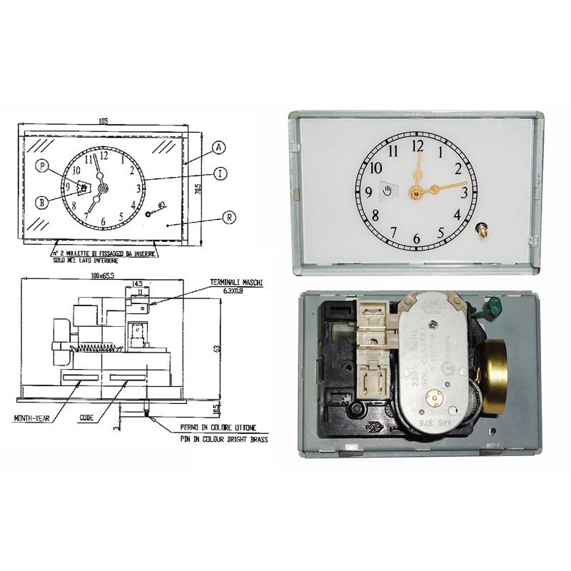 Contaminuti temporizzatori timer 3570745012 ELECTROLUX-REX