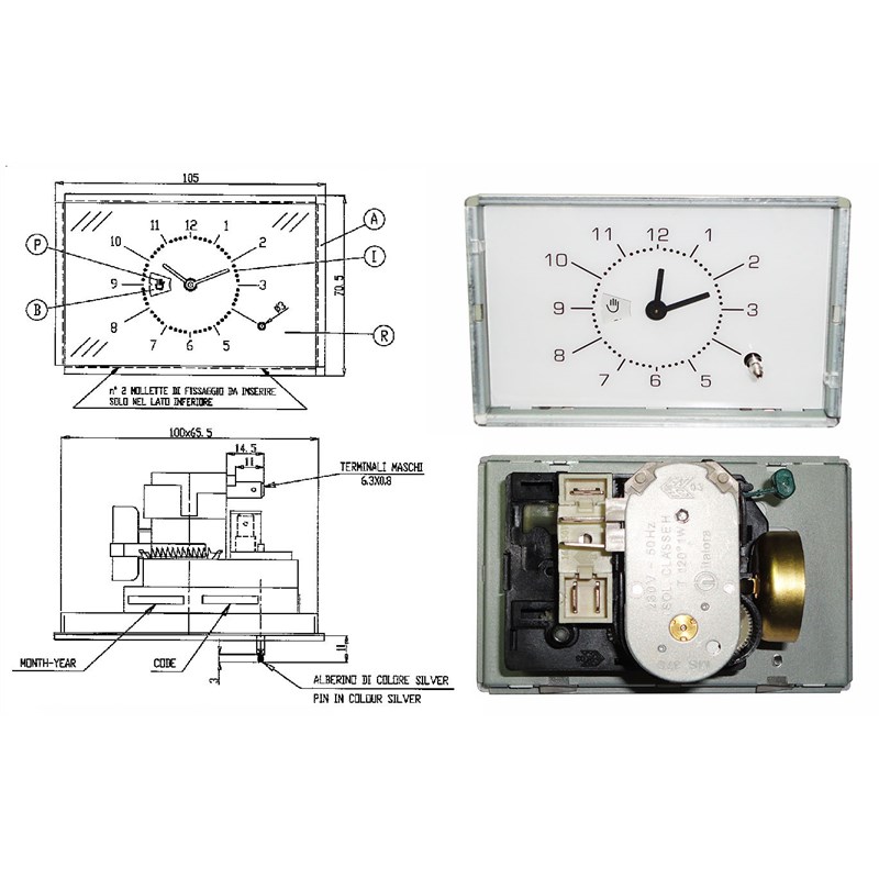 Timer Per Forno Bosch Sostitutivo 120 Minuti | Franza TM07 Originale Italora | Temporizzatore Con Segnalazione Acustica - 2