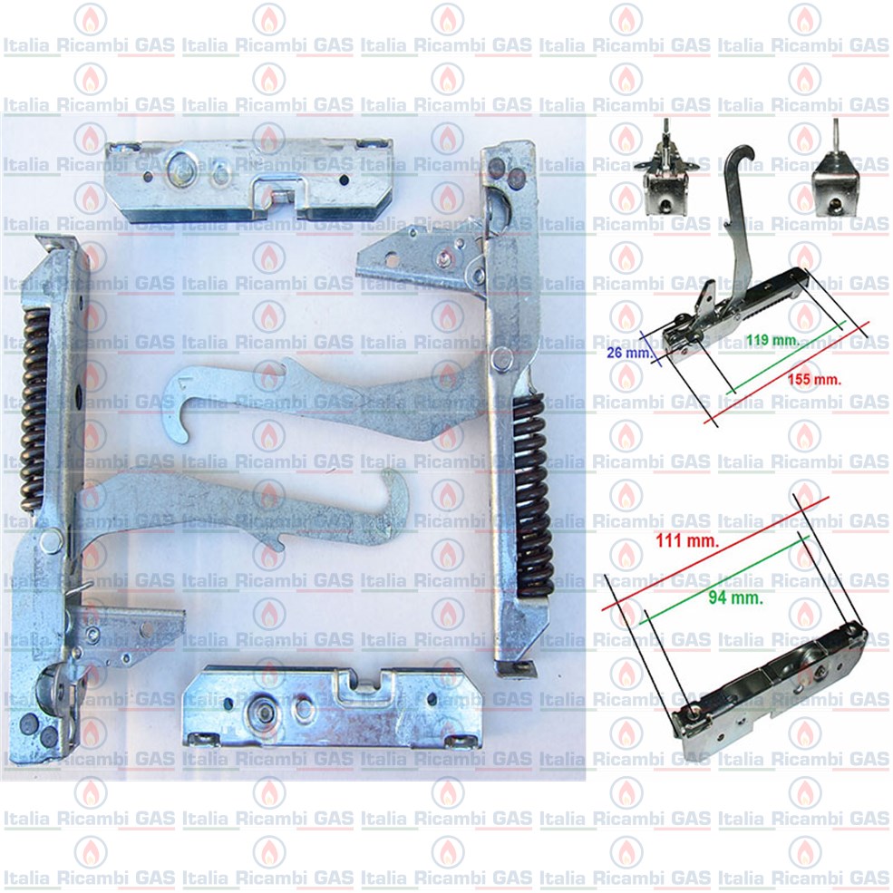 Kit Cerniere Forno SMEG - Compatibile Con Modelli 3C65MF, 3C65V, 516E37C, Ecc. - Foto 9