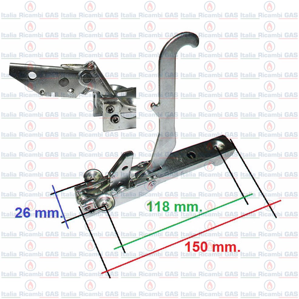 KIT 2 CERNIERE PER PORTA FORNO 481010724327