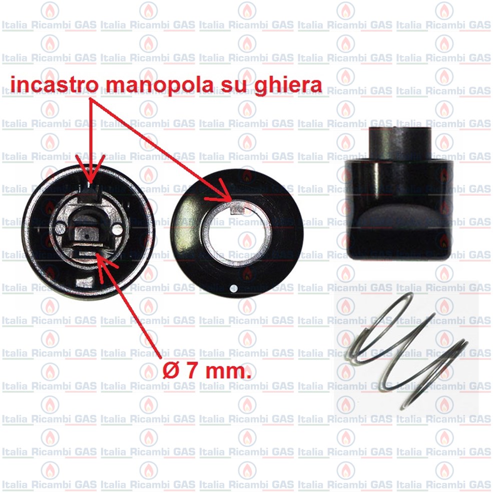 Manopola Originale Hotpoint Ariston Per Piani Cottura (C00288680 - Foto 8