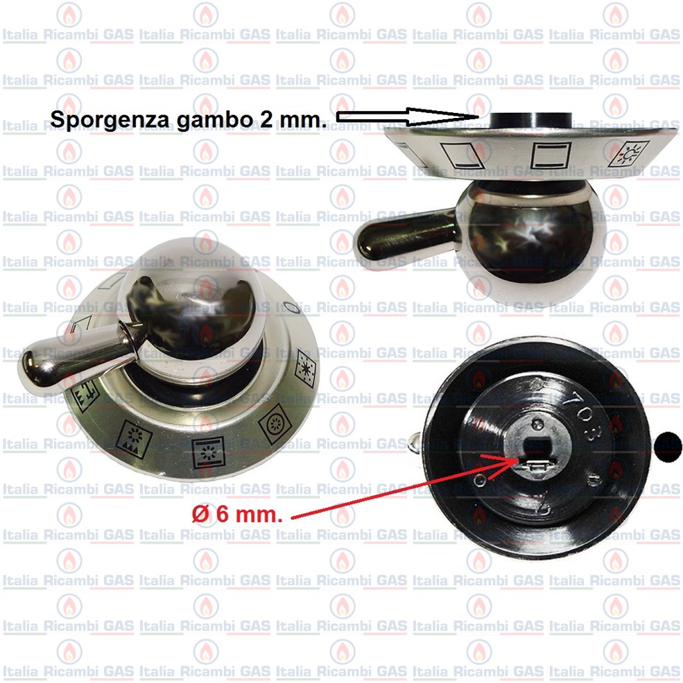 Manopole per cucine,forni e piani cottura M4752 SAMET-OCEAN
