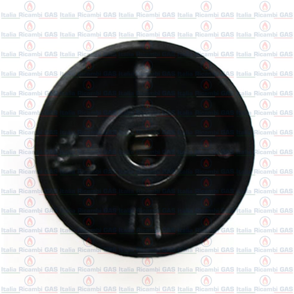 LOFRA MANOPOLA CUCINA FORNO 8 mm FORO - NERA DIAMETRO ESTERNO mm.45 - 1 PEZZO - ROSSI RICAMBI