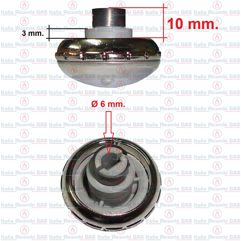 CABLEPELADO Manopole per telecomando universale per forno, manopola piastra in vetroceramica, manopole da cucina, maniglia a gas, con adattatori, diametro 4 cm, confezione da 4 pezzi, bianco
