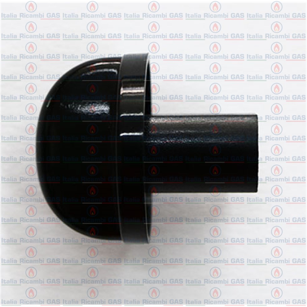 MANOPOLA, VALVOLA GAS PLASTICA NERA 4pz diametro 0,350 stelo maggior