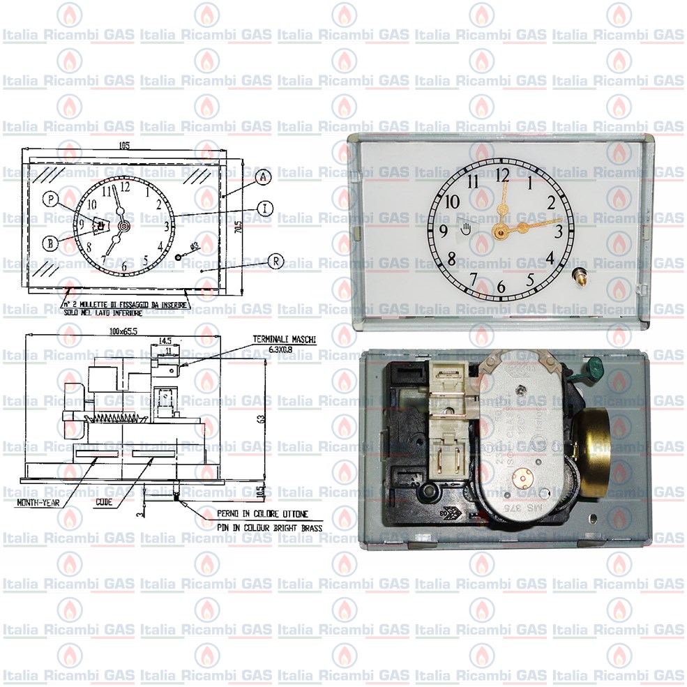 Contaminuti temporizzatori timer 3570745012 ELECTROLUX-REX